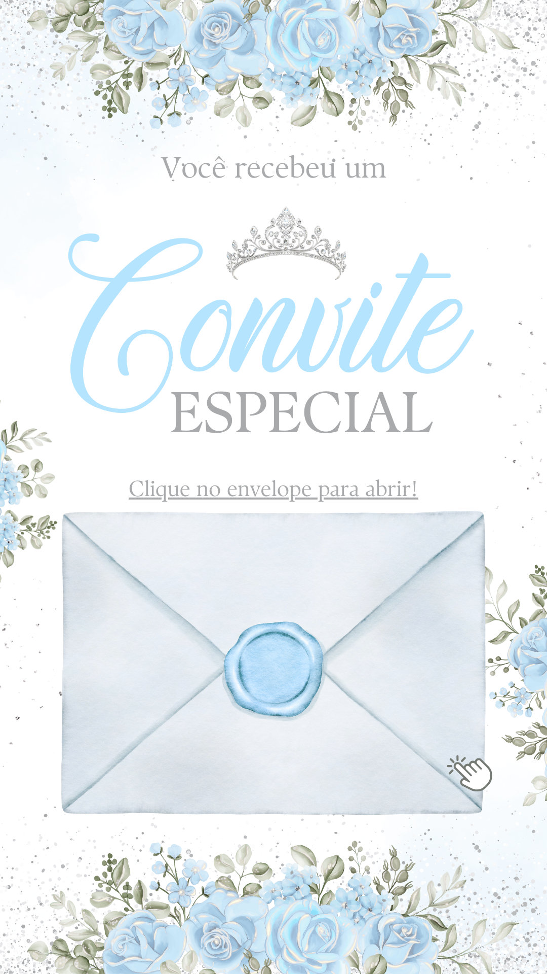 Convite Infinity - 15 anos Azul Tiffany - Imagem 4