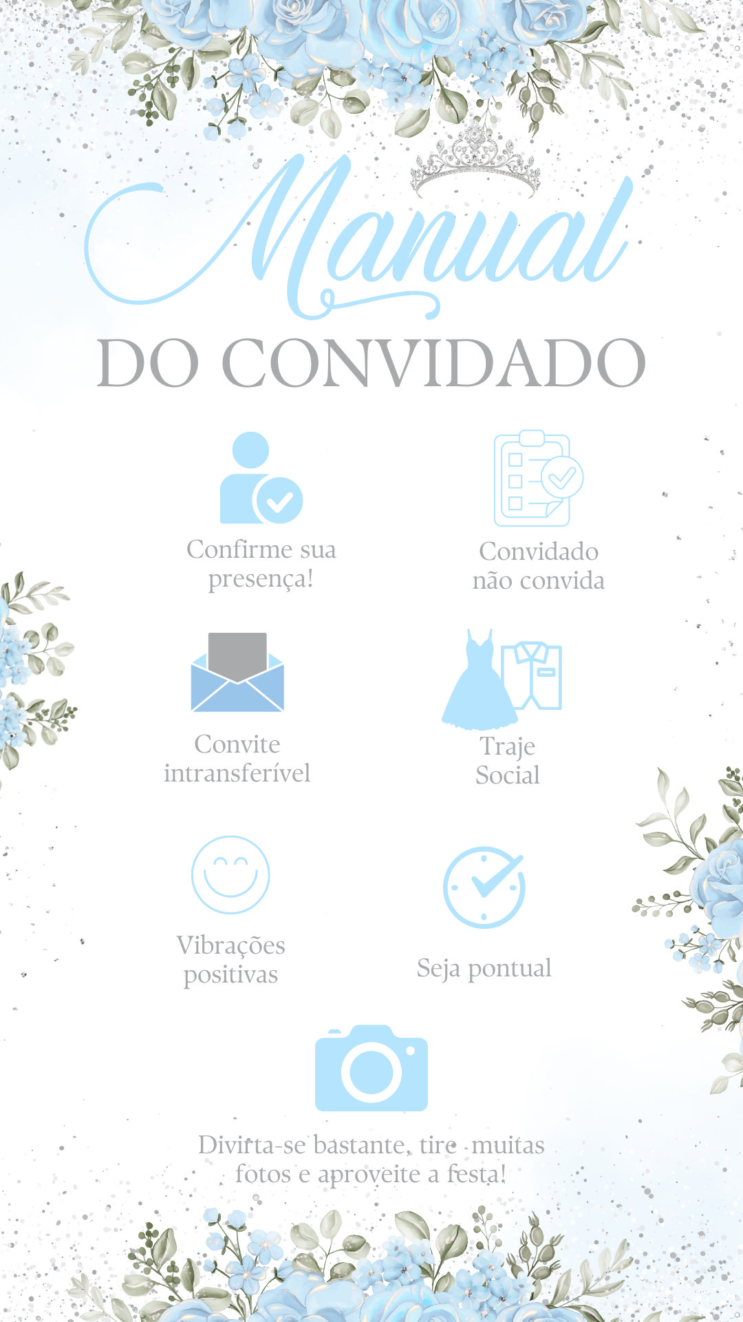 Convite Infinity - 15 anos Azul Tiffany - Imagem 5