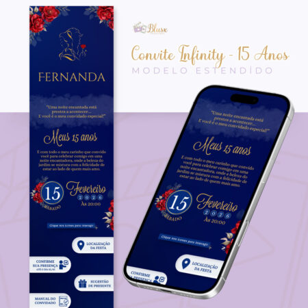 Convite Infinity - A Bela e a Fera 1