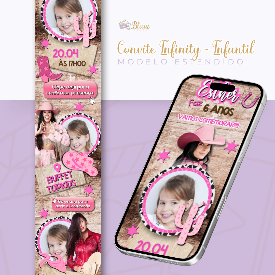 Convite Infinity - Ana Castela