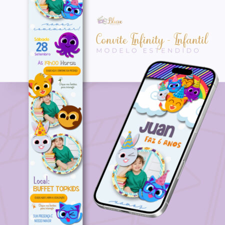 Convite Infinity - Bolofofos
