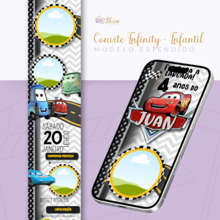Convite Infinity - Carros