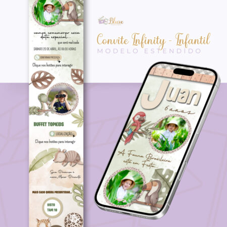 Convite Infinity - Fauna Brasileira