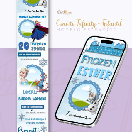 Convite Infinity - Frozen