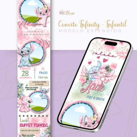 Convite Infinity - Lilo e Angel