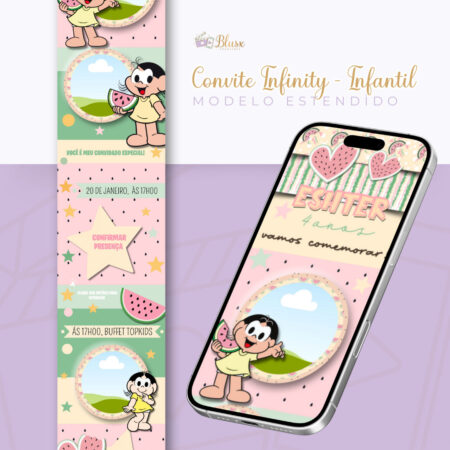 Convite Infinity - Magali Candy Color