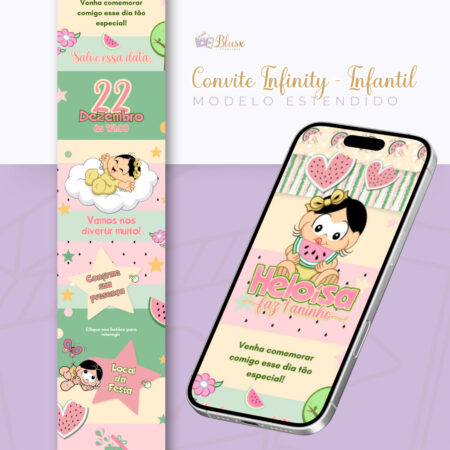 Convite Infinity - Magali Candy Color 2