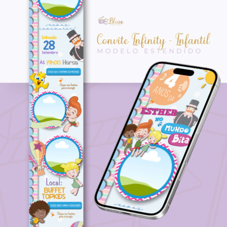 Convite Infinity - Mundo do Bita