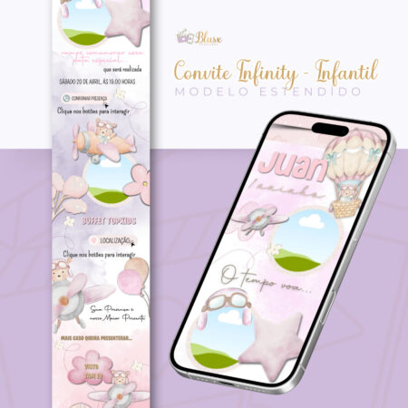 Convite Infinity - O Tempo Voa Menina