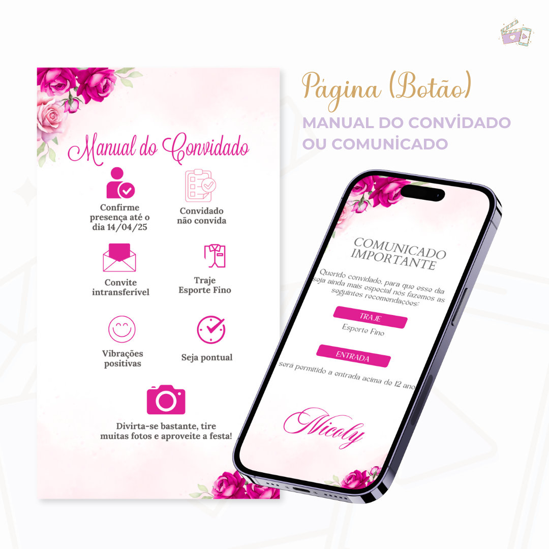 Convite Infinity - Pink 1 - Imagem 4