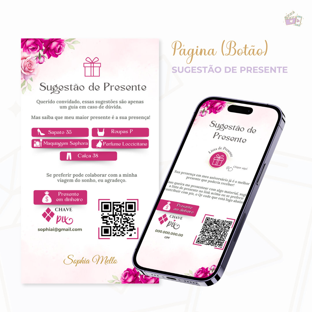 Convite Infinity - Pink 2 - Imagem 3
