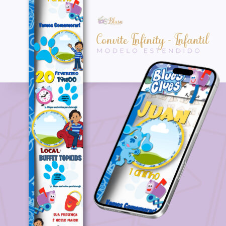 Convite Infinity - Pistas de Blue
