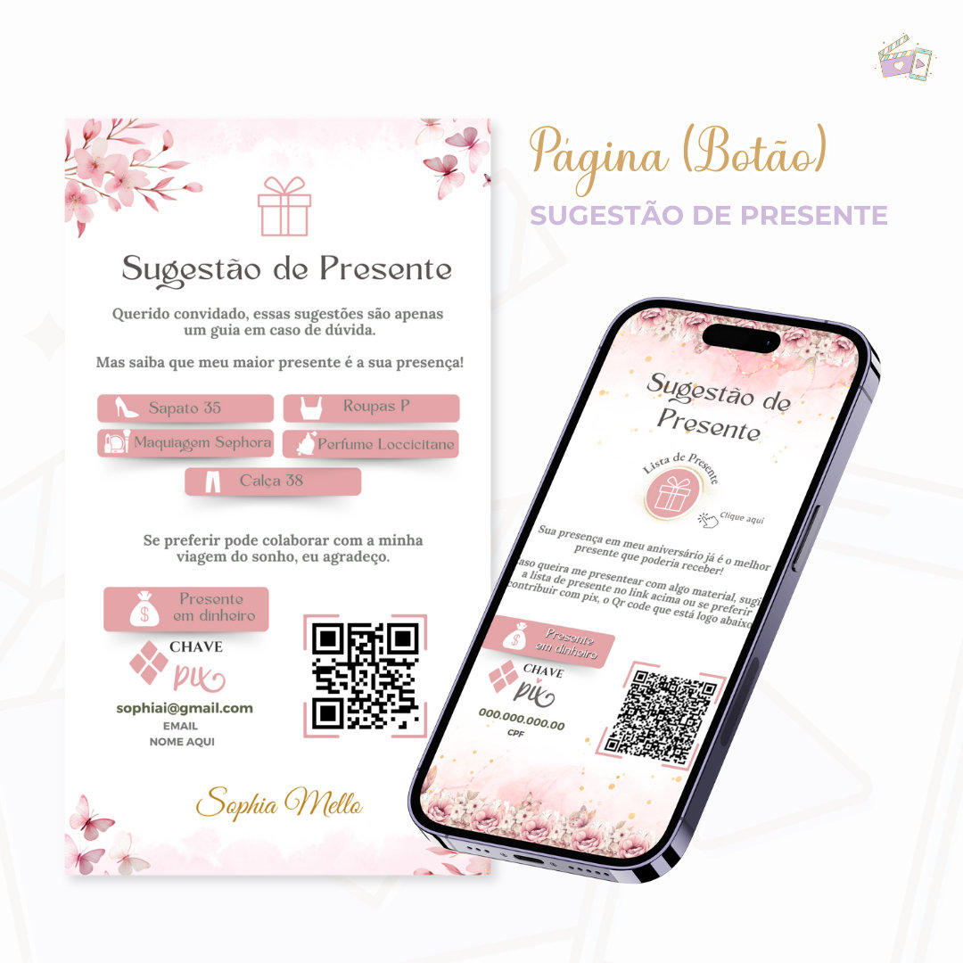 Convite Infinity - Rosa 4 - Imagem 4