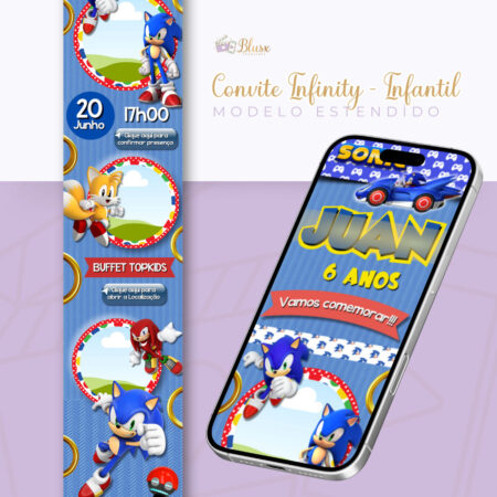 Convite Infinity - Sonic