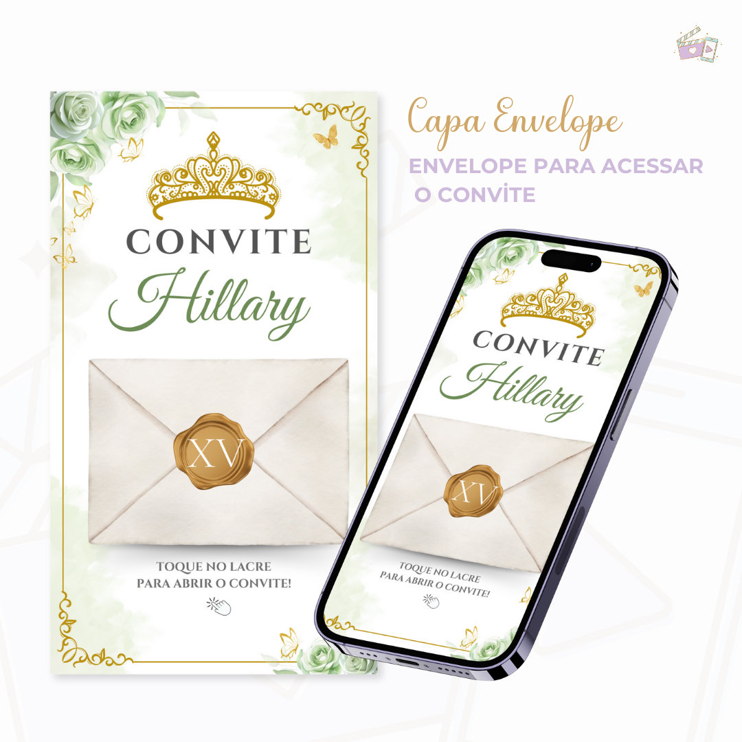 Convite Infinity - Verde 1 - Imagem 2