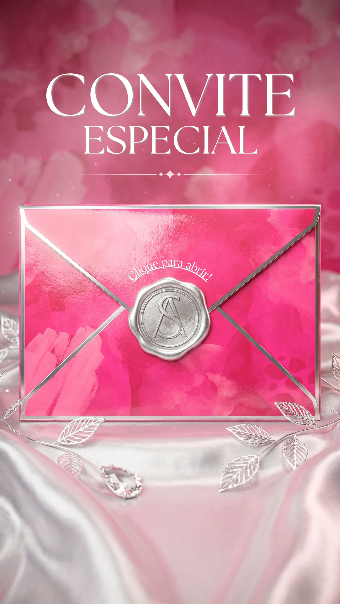Convite Interativo - 15 Anos Pink e Prata - Imagem 2