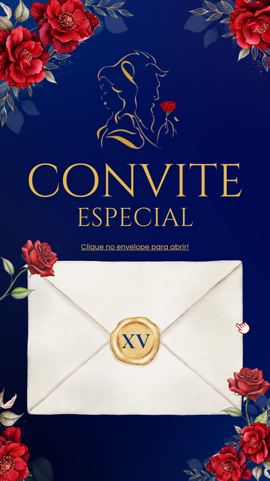 Convite Interativo - A Bela e a Fera 15 anos - Imagem 2