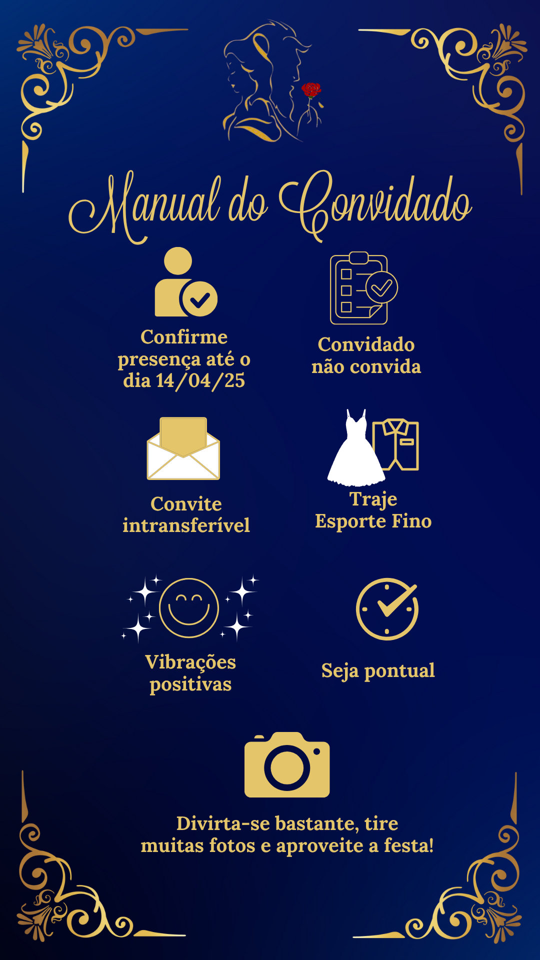 Convite Interativo - A Bela e a Fera 15 anos - Imagem 3
