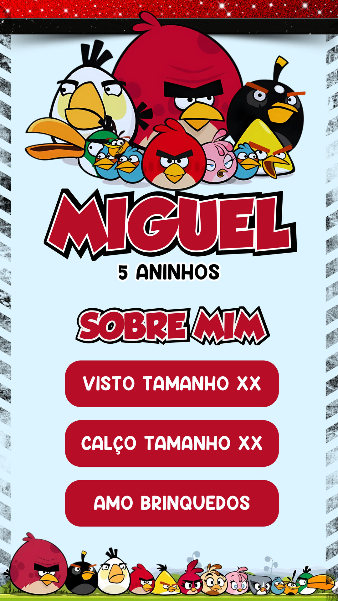 Convite Interativo - ANGRY BIRS - Imagem 2