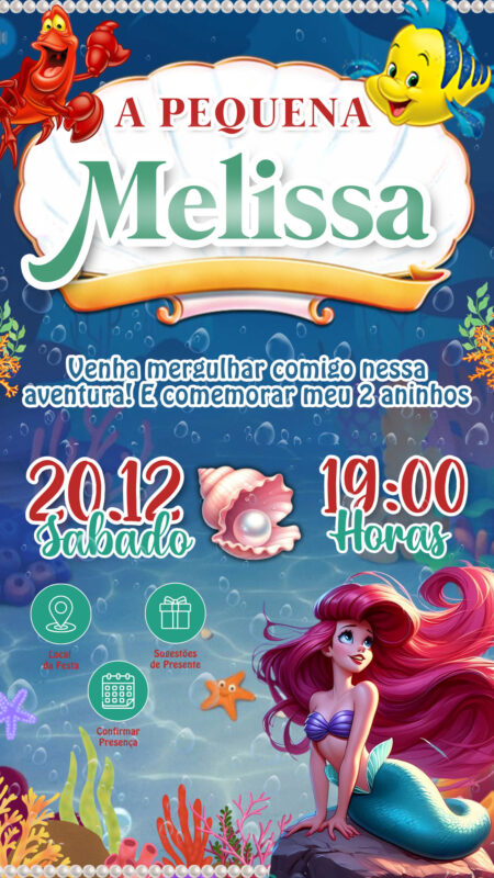 Convite Interativo - Ariel
