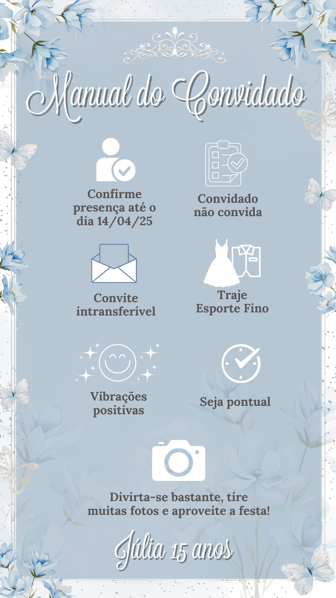 Convite Interativo - Azul Claro 12 - Imagem 3