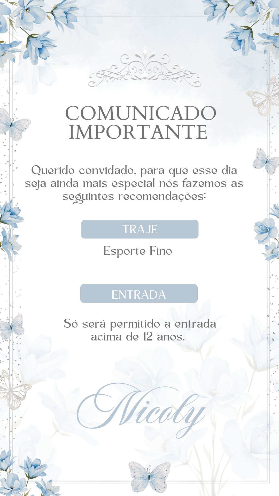 Convite Interativo - Azul Claro 2 - Imagem 5