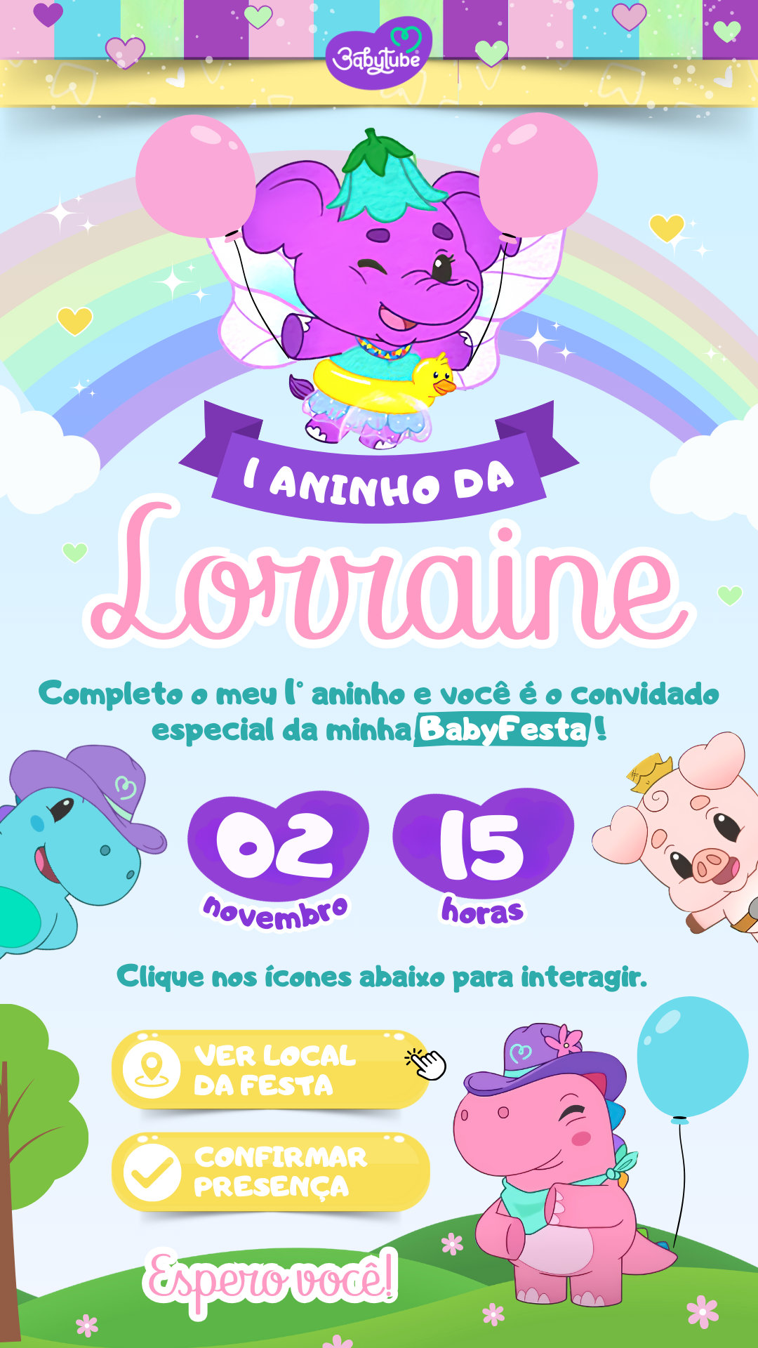 Convite Interativo - BabyTube