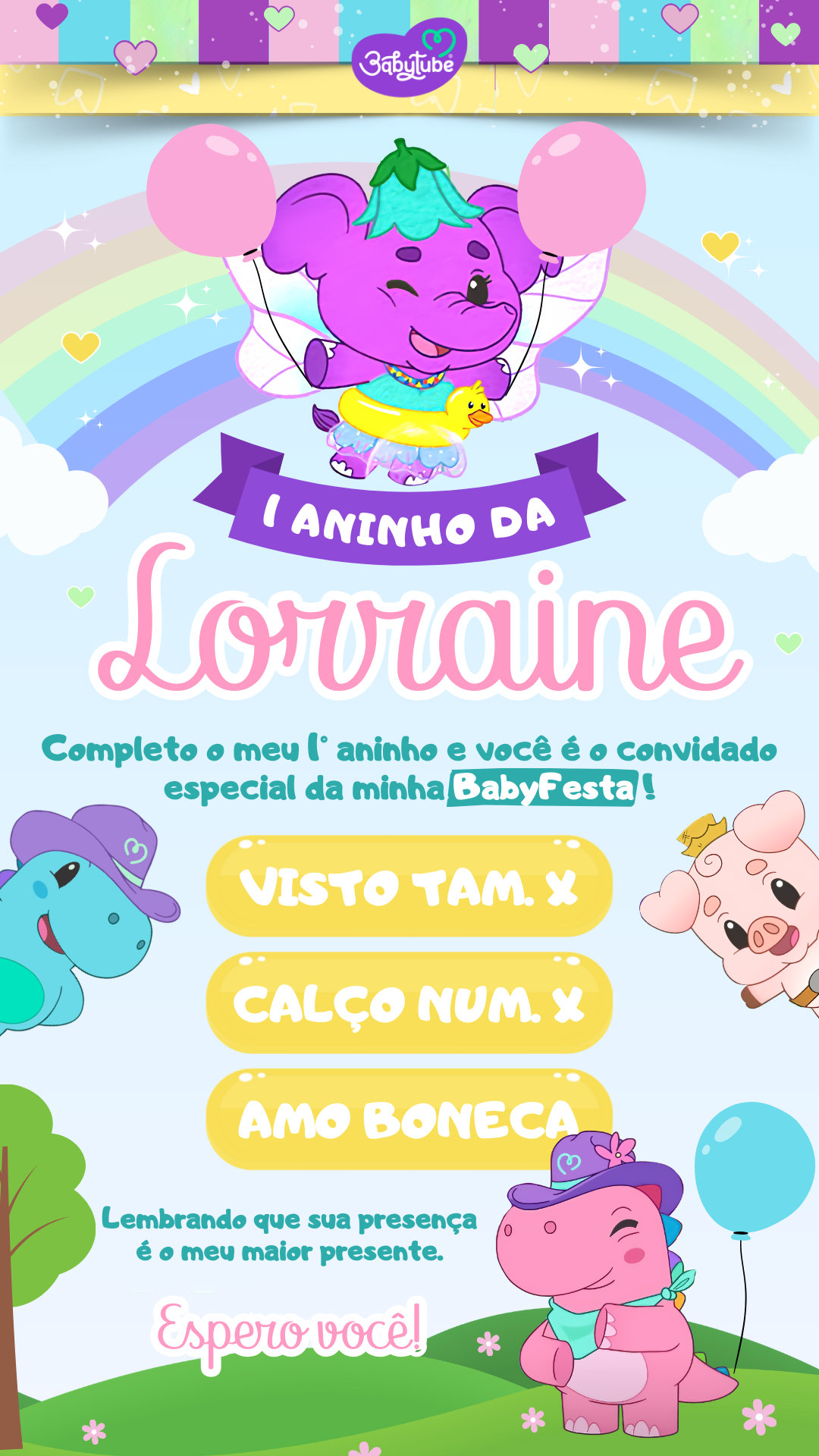 Convite Interativo - BabyTube - Imagem 2