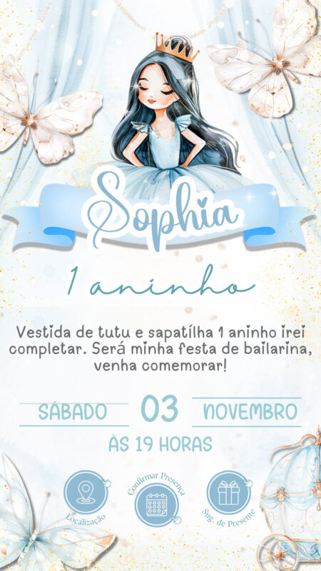 Convite Interativo - Bailarina