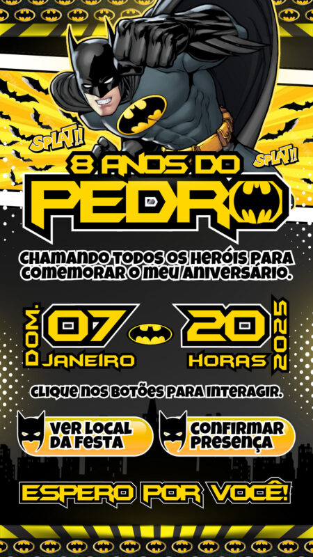 Convite Interativo - Batman