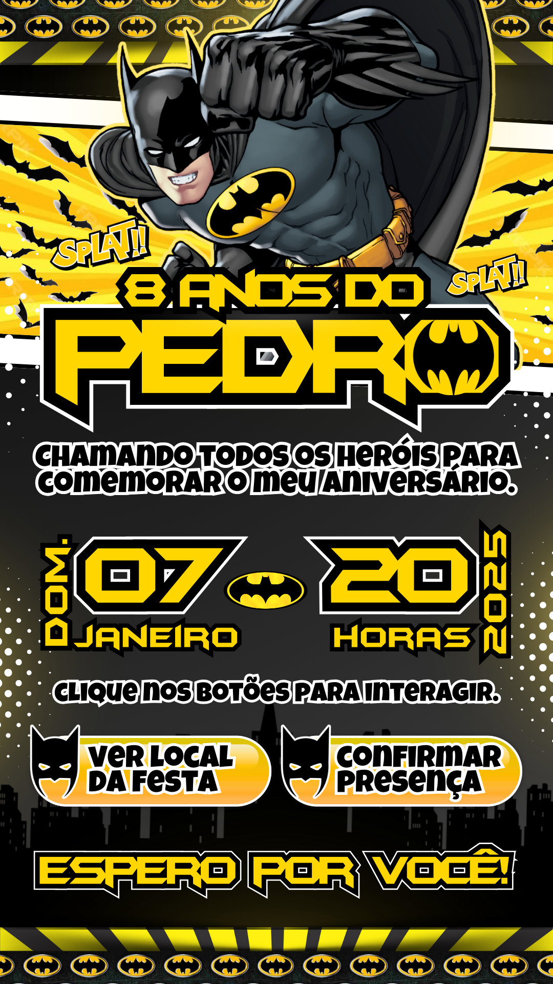 Convite Interativo - Batman