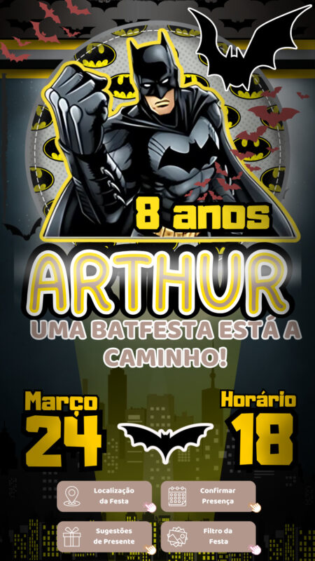 Convite Interativo - Batman