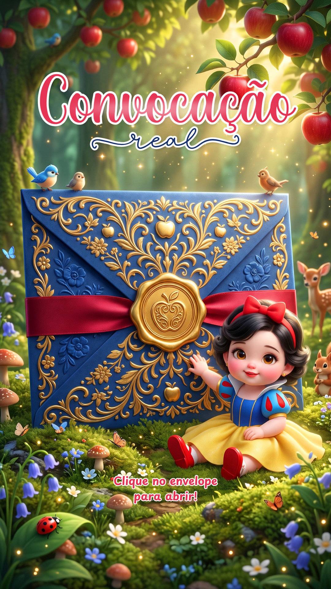 Convite Interativo - Branca de Neve - Imagem 2