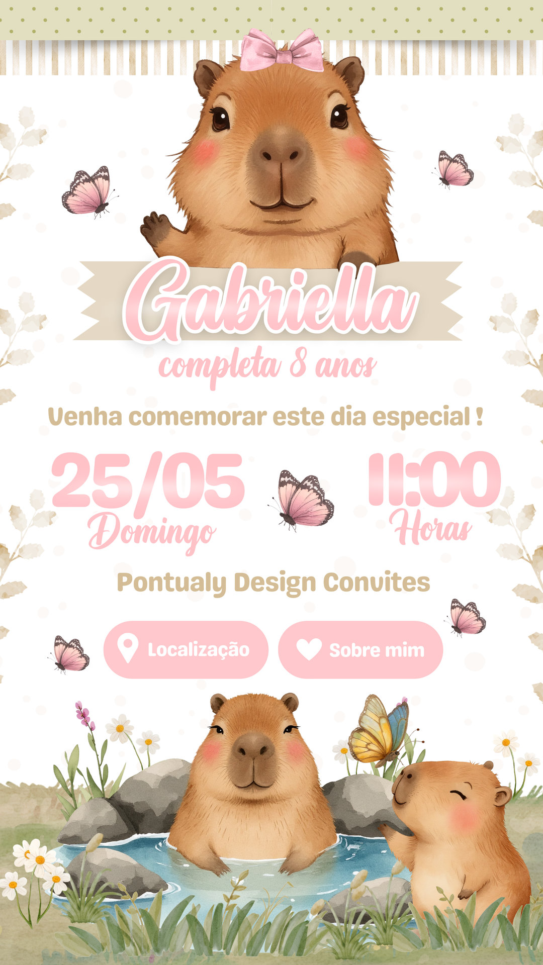 Convite Interativo - Capivara