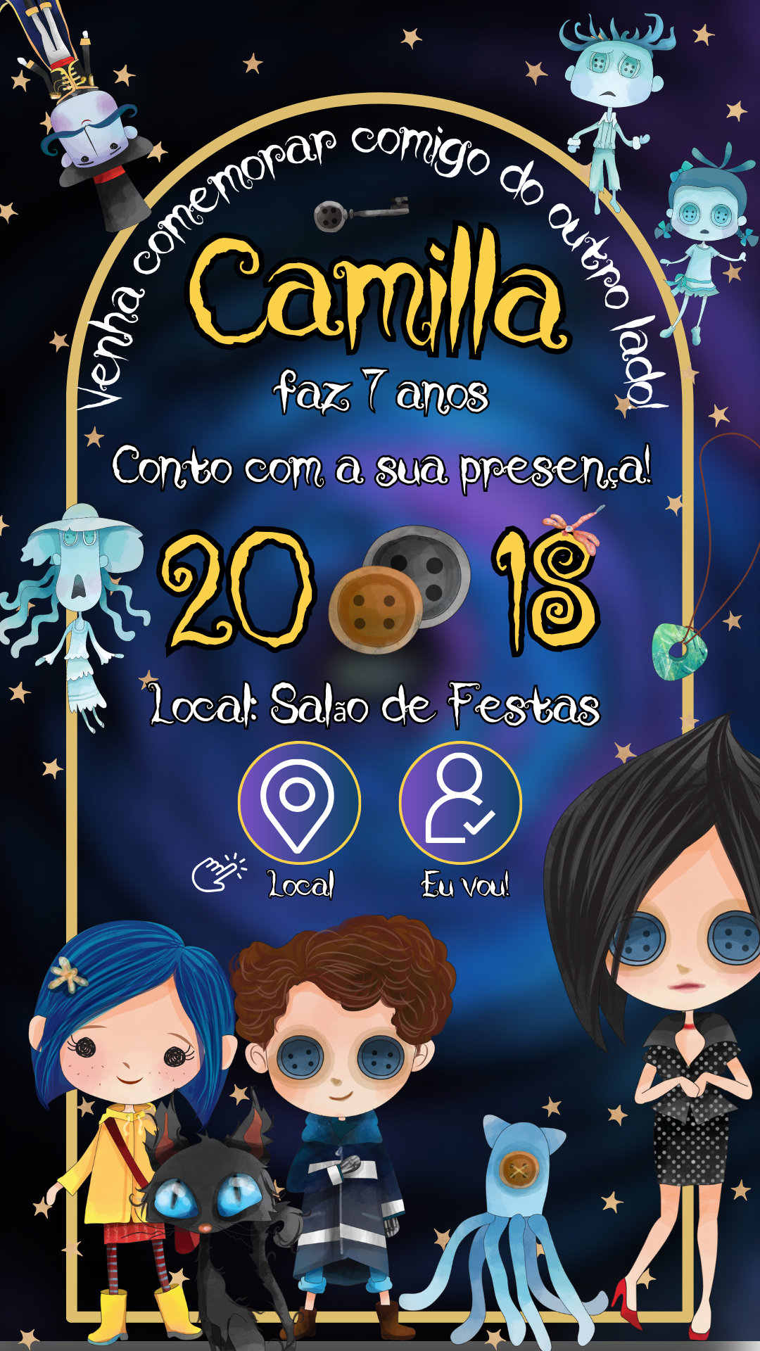 Convite Interativo - Caroline
