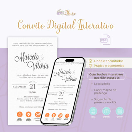 Convite Interativo - Casamento - Laranja 14