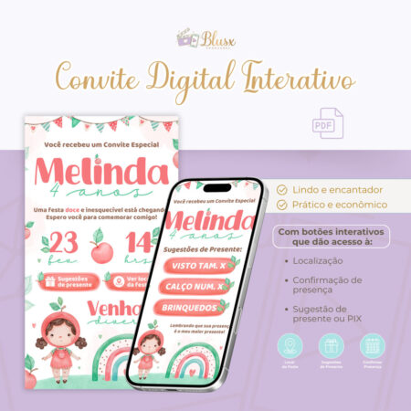 Convite Interativo - Cerejinha