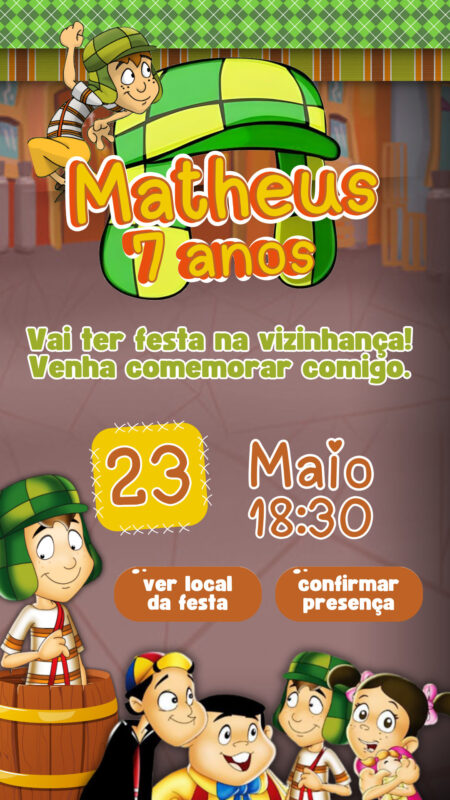 Convite Interativo - Chaves