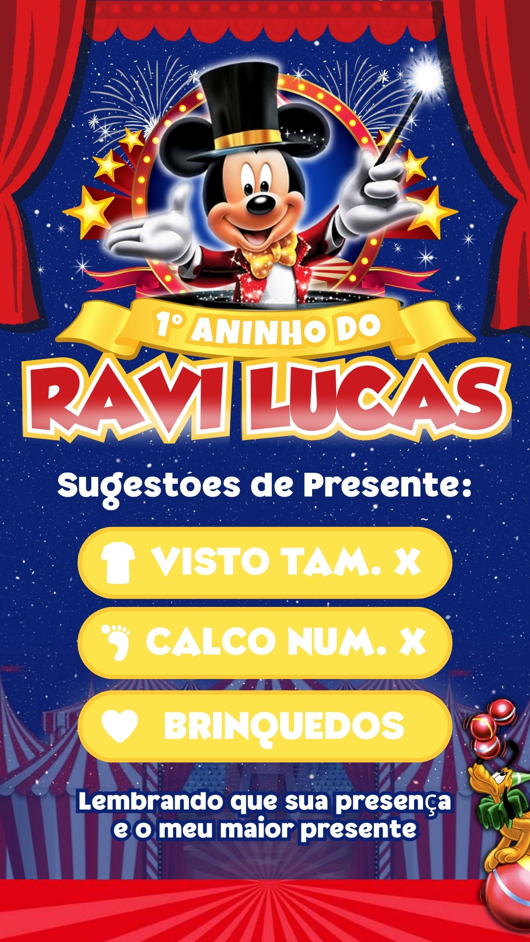 Convite Interativo - Circo do Mickey - Imagem 2