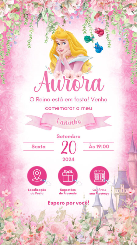 Convite Interativo - Convite Bela Adormecida