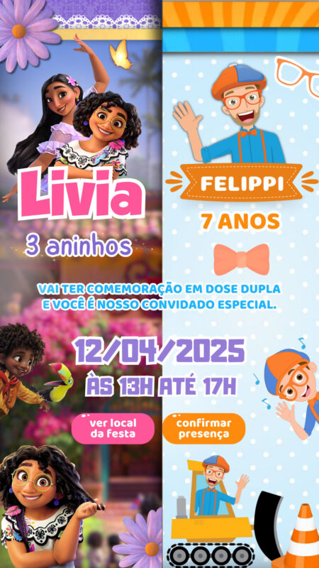 Convite Interativo - Duplo