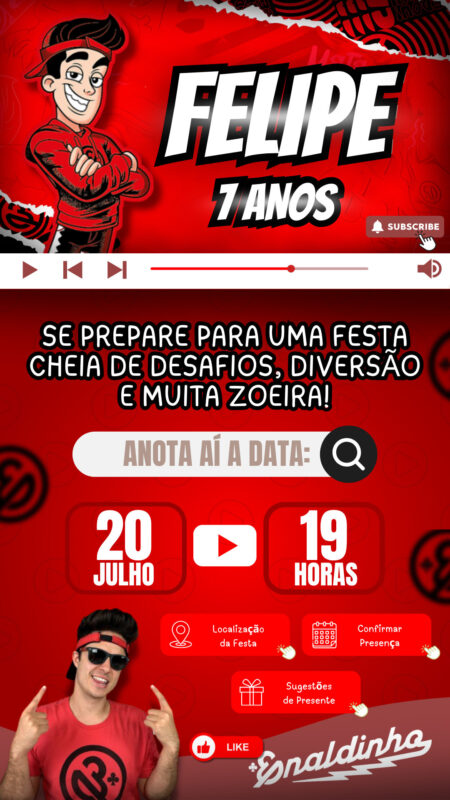 Convite Interativo - Enaldinho