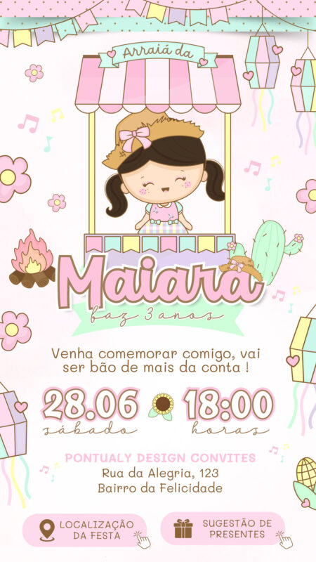 Convite Interativo - Festa Junina