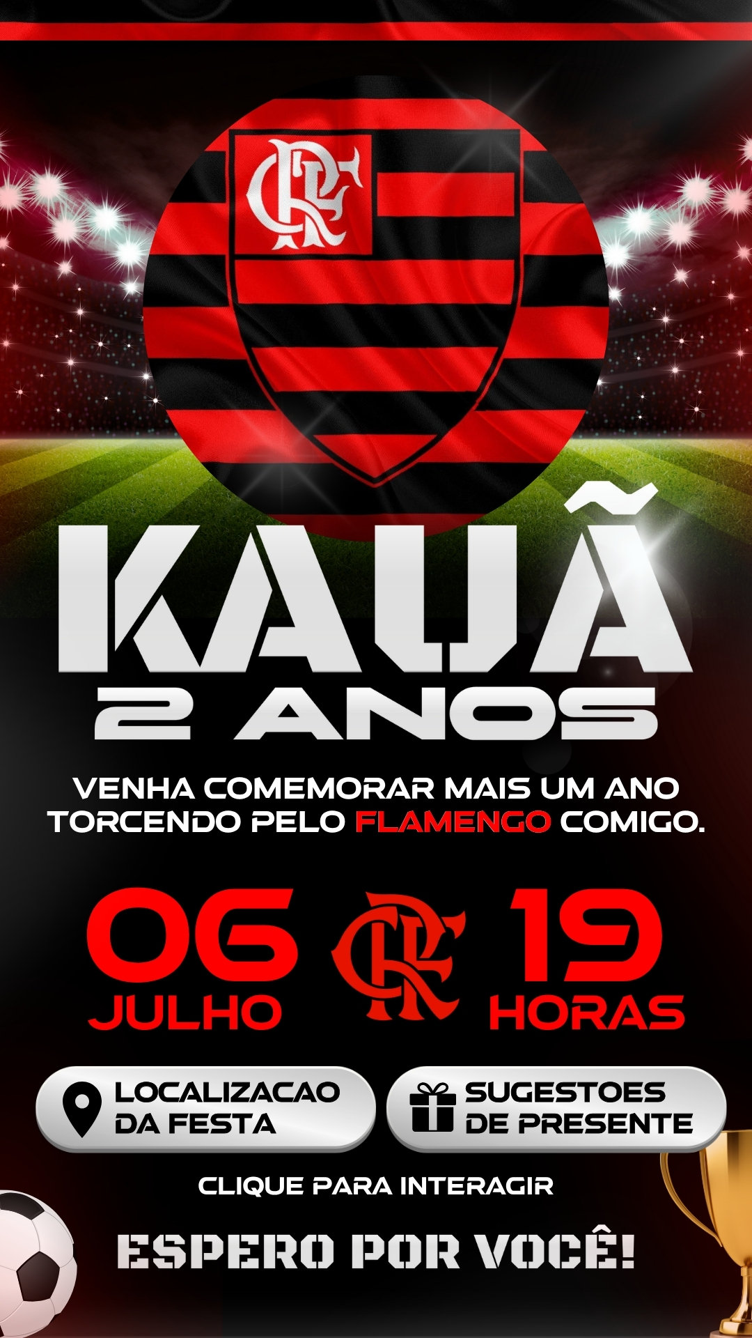 Convite Interativo - Flamengo