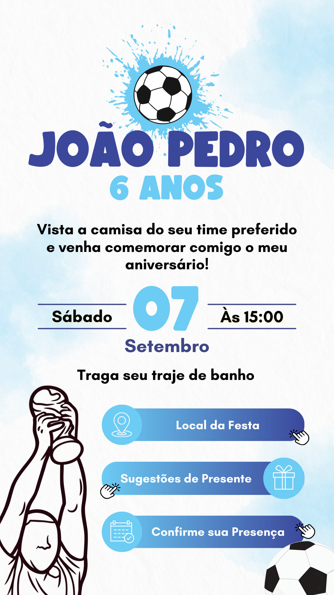 Convite Interativo - Futebol #1