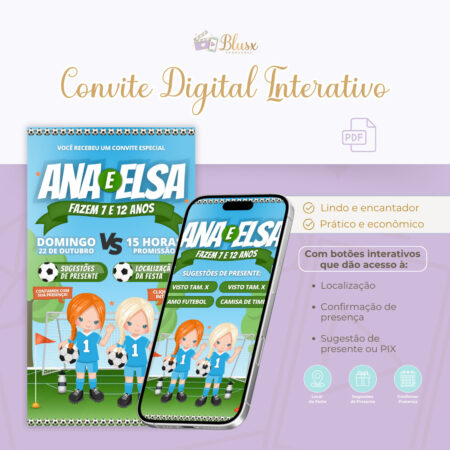 Convite Interativo - Futebol