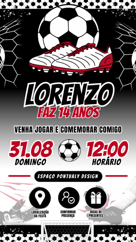 Convite Interativo - Futebol