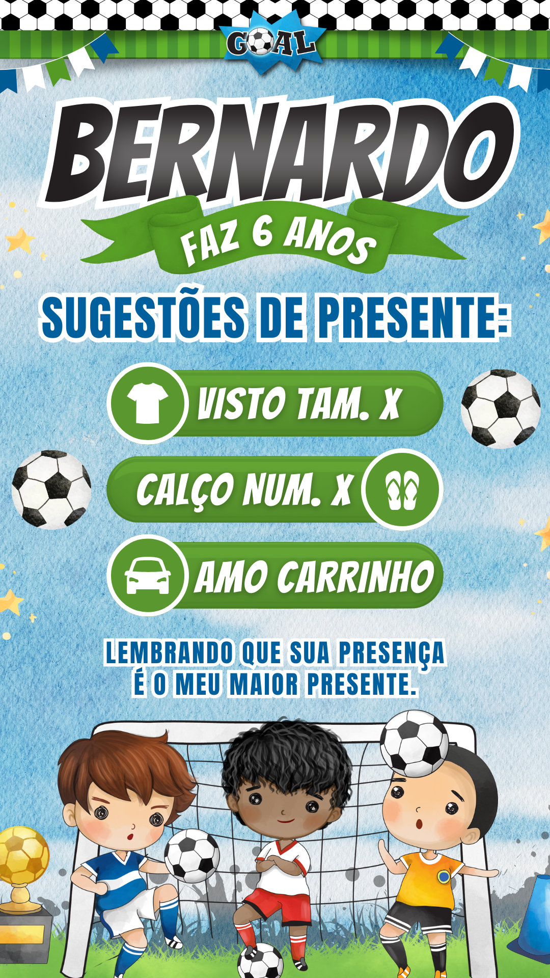 Convite Interativo - Futebol - Imagem 2