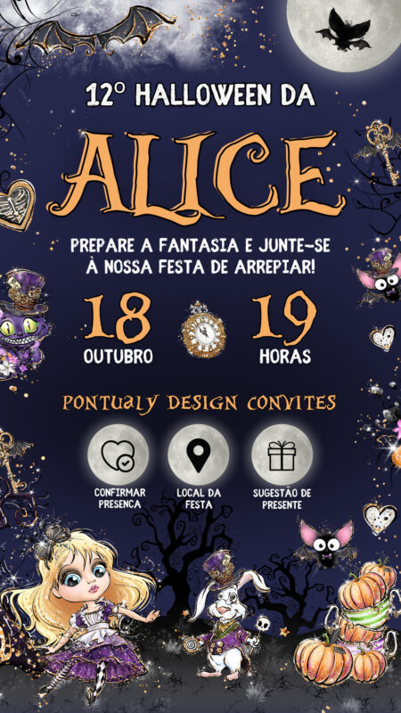 Convite Interativo - Halloween