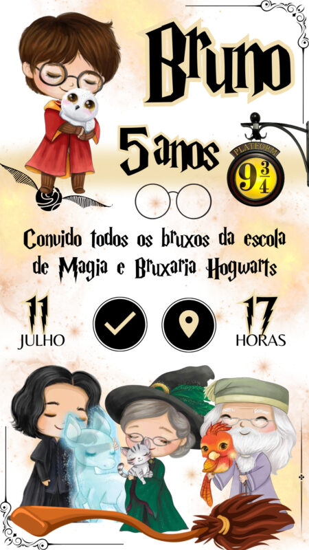 Convite Interativo - Harry Potter